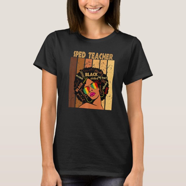 Camiseta Professor Alvo História Negra Afro-Americana M (Frente)