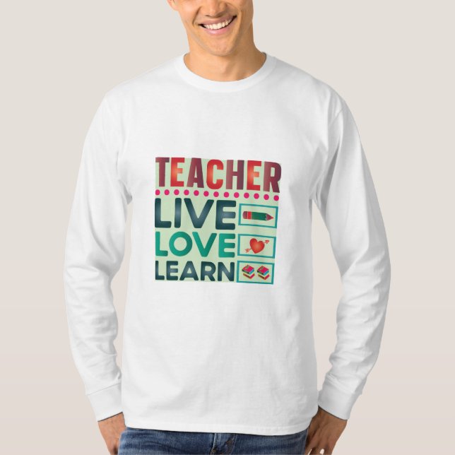 Camiseta Professor Ao Vivo Aprenda (Frente)