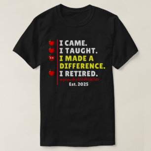 Camiseta Professor Aposentado Orgulhoso 2025 Aposentadoria