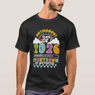 Camiseta Professor Aposentado Turma 2026 Contagem Regressiv