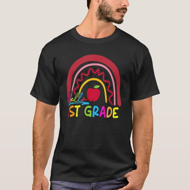 Camiseta Professor Arco-Íris de 1rua - Alô - Primeiro Grau  (Frente)