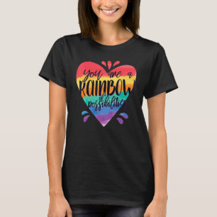 Camiseta Professor Arco-Íris Você É Um Arco-Íris De Possibi