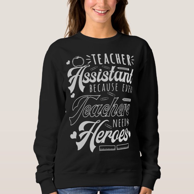 Camiseta Professor Assistente Até Professores Precisam De H (Frente)