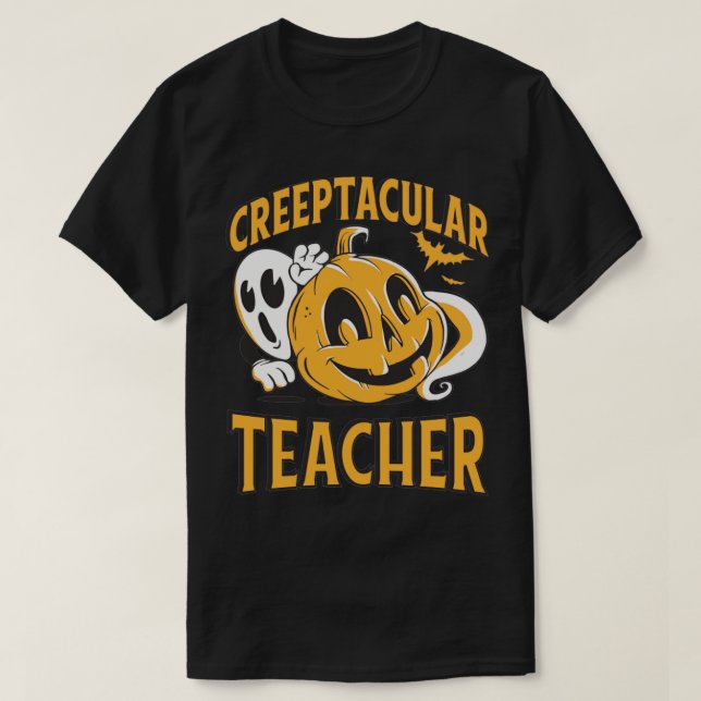 Camiseta Professor assustador Halloween1 (Frente do Design)