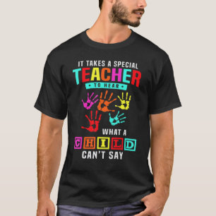 Camiseta Professor Autismo Peça de Puzzle Criança Especial