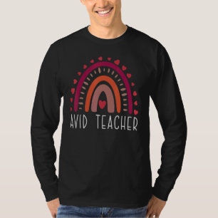 Camiseta Professor AVID Boho Arco-íris Volta às Aulas Agrad