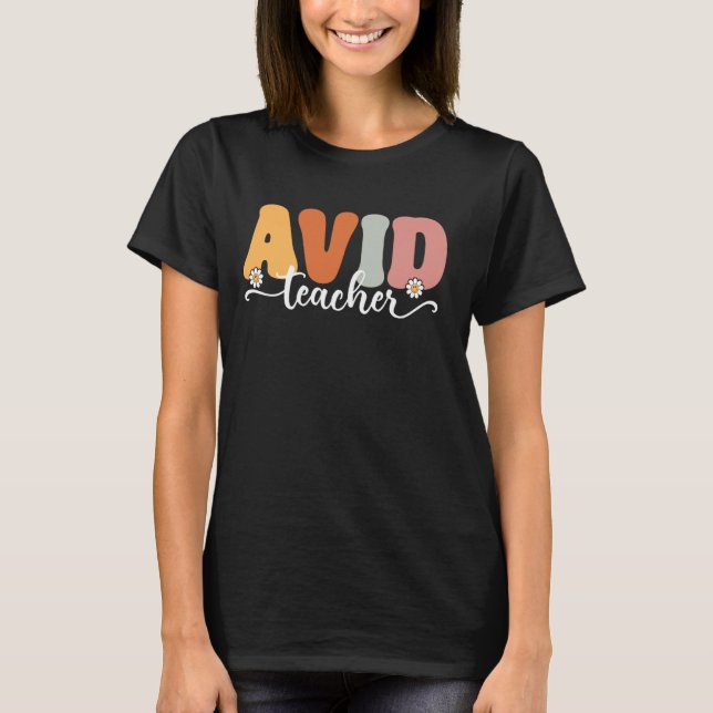 Camiseta Professor Avid Engraçado De Volta Para Professores (Frente)