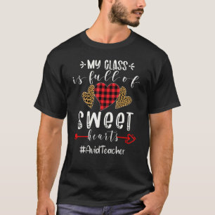 Camiseta Professor Avid Minha Classe É Cheio De Corações Do