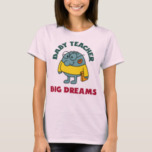 Camiseta Professor Bebê Grandes Sonhos Começando Professor