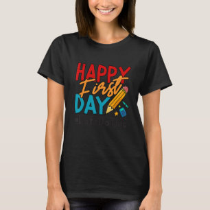Camiseta Professor Bem-Vindo De Volta à Escola Feliz Primei