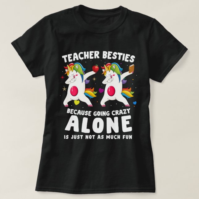 Camiseta Professor Besties unicorn (Frente do Design)