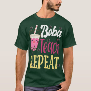 Camiseta Professor Boba Bubble Chá de volta à escola Primei
