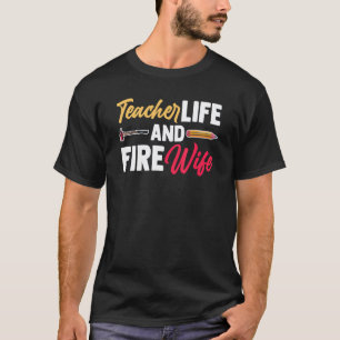Camiseta Professor Bombeiro Orgulhosa Esposa de Bombeiro Lu