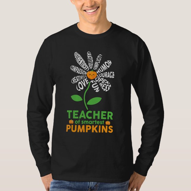 Camiseta Professor Bonito das Abóboras Mais Inteligentes Fl (Frente)