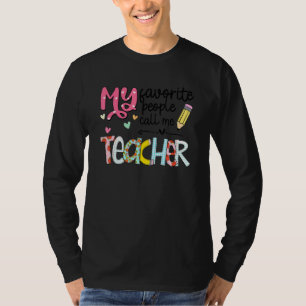 Camiseta Professor Bonito Minhas Pessoas Favoritas Me C