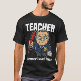 CAMISETA PROFESSOR - CHEFE DA POLÍCIA GRAMATICAL