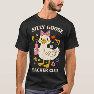 Camiseta Professor Clube de Ganso Engraçado Coquete Ganso B