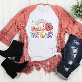 Camiseta Professor Colorido de Pré-Escolas Olá Pré K