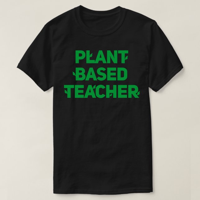 Camiseta Professor com base em plantas (Frente do Design)
