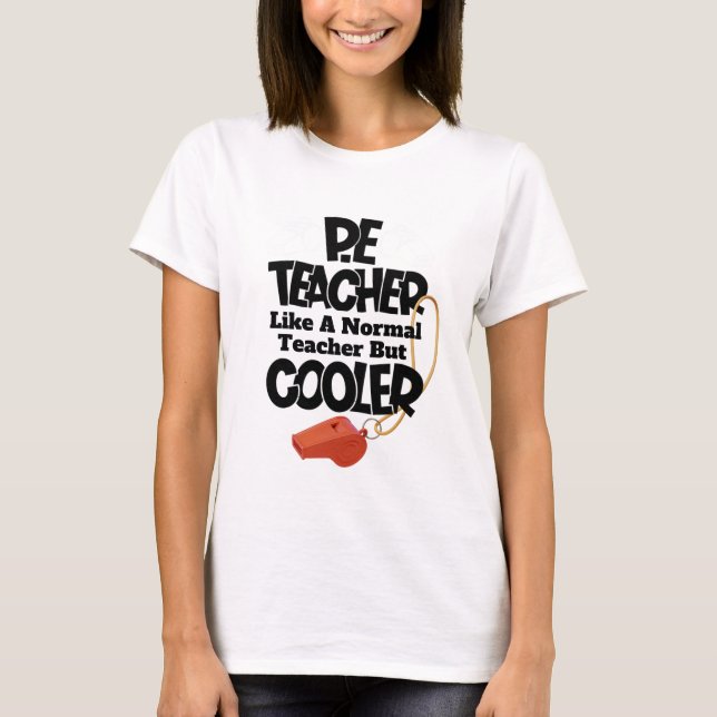 Camiseta Professor como professor normal, mas mais legal (Frente)
