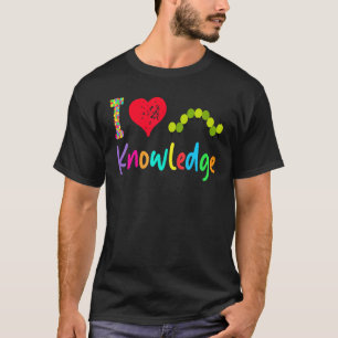 Camiseta Professor Conhecimento Eu Amo Conhecimento Fome La
