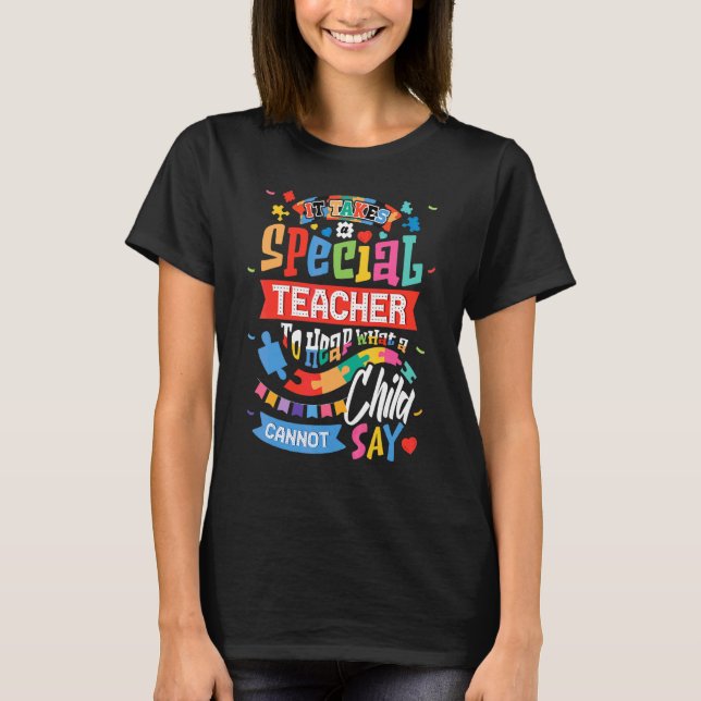 Camiseta Professor Conscientização do Autismo É Precisa uma (Frente)