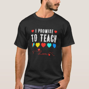 Camiseta Professor Conscientização do Autismo Eu Prometo En
