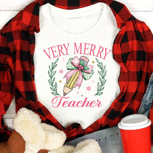 Camiseta Professor Coquette Muito Alegre de Natal