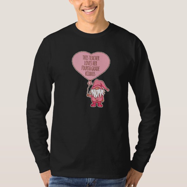 Camiseta Professor Coração de Conversa Ama a 4ª Série Vale (Frente)