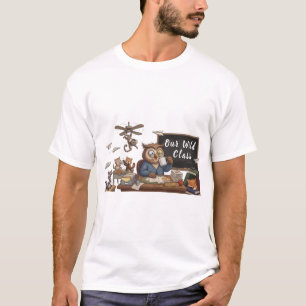 Camiseta Professor Coruja Divertido Caos - Animais Capricho