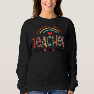 Camiseta Professor Crayons Kids Caffeine Leopard Rainbow Co