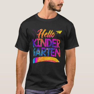Camiseta Professor Crianças De Volta à Escola Tie Dye Olá J