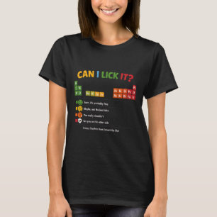 Camiseta Professor Crianças Divertidas Posso Lamber Tabela