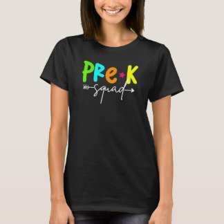Camiseta Professor Crianças Pré K Esquadra Classe De Volta 