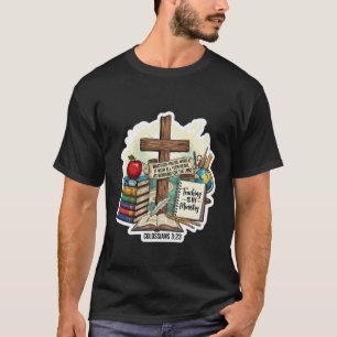 Camiseta Professor Cristão Ensino é Meu Ministério Bíblia V