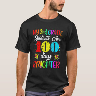 Camiseta Professor da 2ª Série 100 Dias Mais Brilhante 100º