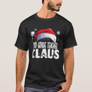 Camiseta Professor da 3ª série Papai Noel Natal Combinando
