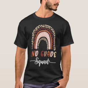 Camiseta Professor da Equipe da Segunda Série Crianças Leop