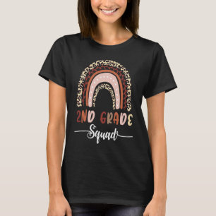 Camiseta Professor da Equipe da Segunda Série Crianças Leop