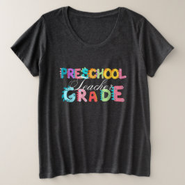 Camiseta Professor da Equipe de Pré-escola de Dinossauros