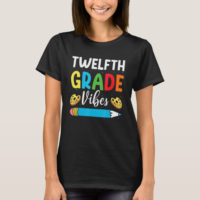 Camiseta Professor da Equipe do 12 Grau Vibes Primeiro Dia  (Frente)