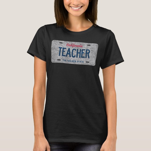 Camiseta PROFESSOR DA Licença Estatal Vanity (Frente)