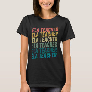 Camiseta Professor Da Retro Vintage ELA Para Arte Em Língua