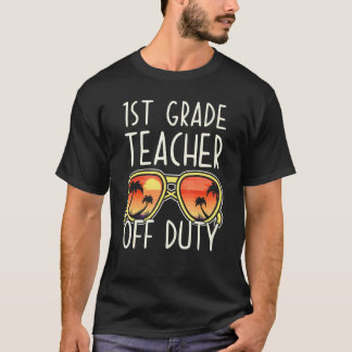 Camiseta Professor de 1º ano fora do dever óculos de sol Fé