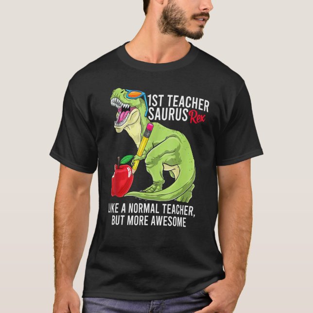 Camiseta Professor De 1rua Surus Rex Como Um Professor Norm (Frente)