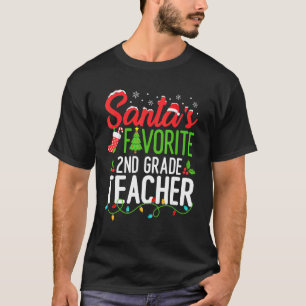 Camiseta Professor de 2ª Série Favorito do Papai Noel Natal