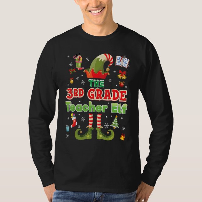 Camiseta Professor de 3º ano Elf Squad no 3º Sábado de Nata (Frente)