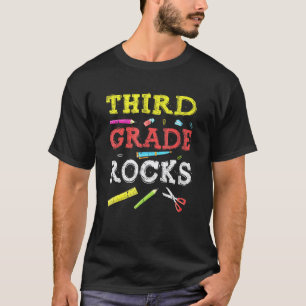 Camiseta Professor de 3º ano Rocks Volta às Aulas