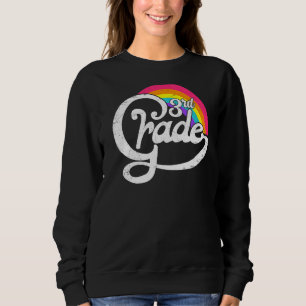 Camiseta Professor de 3º grau Vintage Arco-Íris de 3º grau