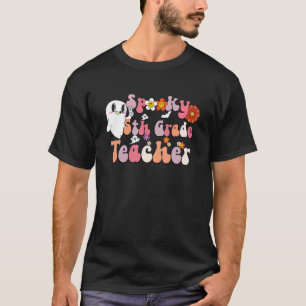 Camiseta Professor de 5 assustador Groovy Halloween Element